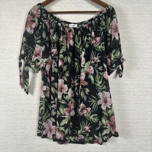 Siren Lily 3X Tropical Dark Cottagecore Sheer Top Whimsigoth Fairy Grunge Resort